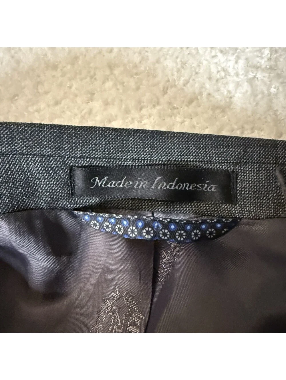 Lauren Ralph Lauren Mens 42 XL Gray 100% Wool Blazer Sport Coat Two Button